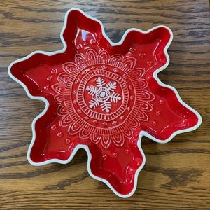 Hallmark Snowflake Shaped Dish